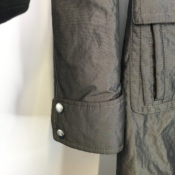 Laundry by Shelli Segal Fur Trim Hood  Long Jacket Green Size XS - Picture 4 of 16